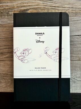 NWT 🆕 Shinola Detroit x Mickey Mouse Notebook/Journal, w/Flip Animation